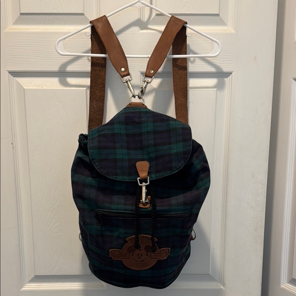 The Disney Store vintage Green and Blue Backpack with‎ Classic Charm